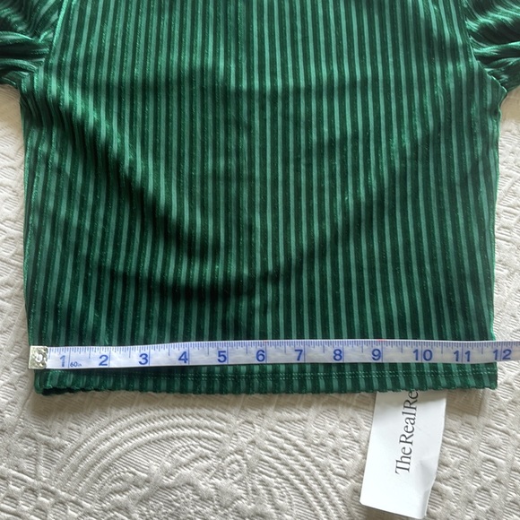 Green velvet mock neck XXS by Privacy Please - Picture 7 of 9